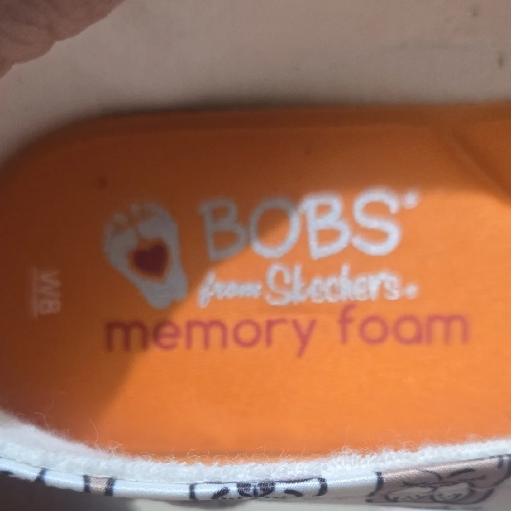 BOBS from Skechers White and Orange Slip-Ons - Picture 12 of 16